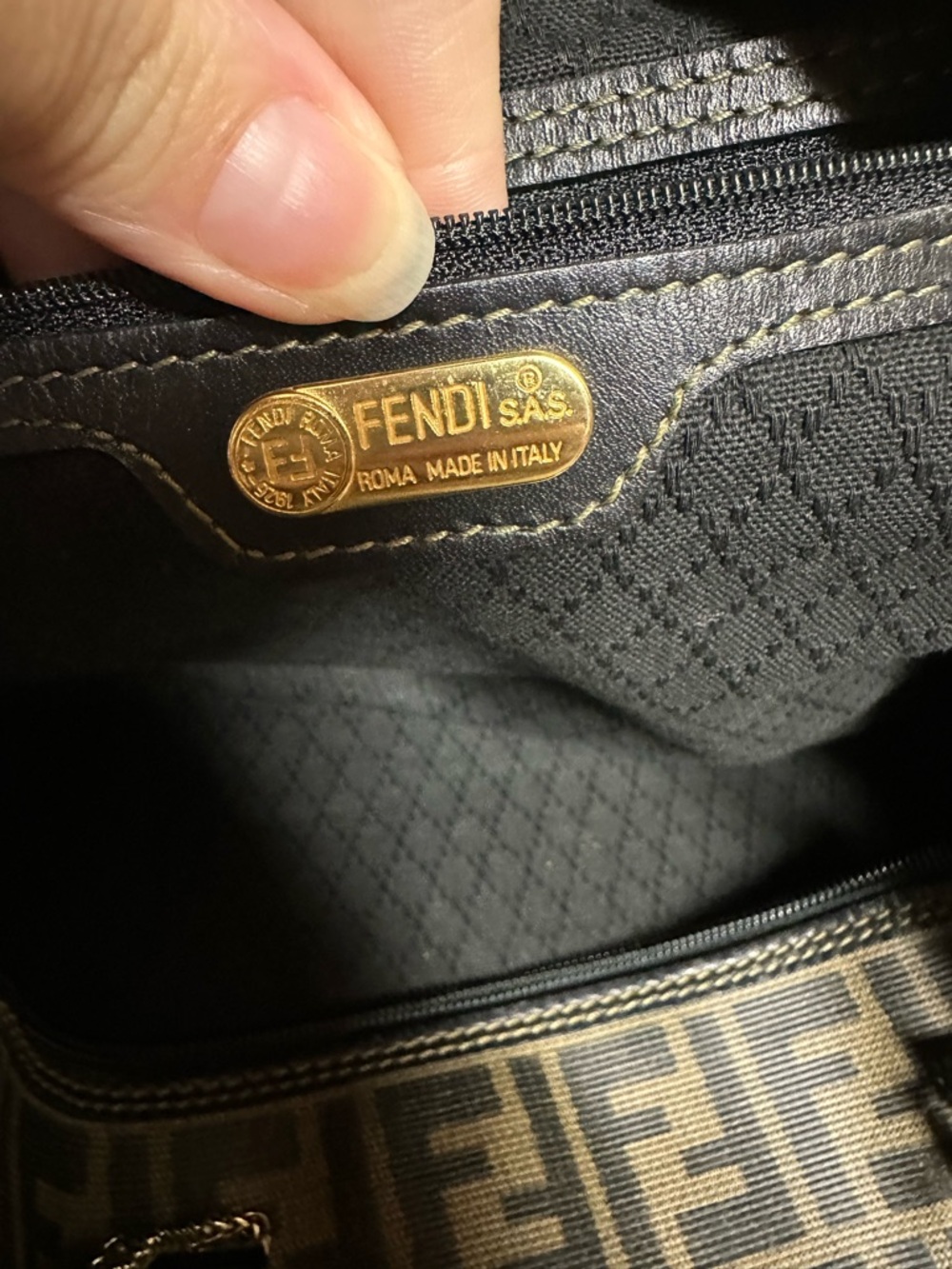 Fendi Zucca 40 Canvas Duffle Bag - Picture 4 of 12